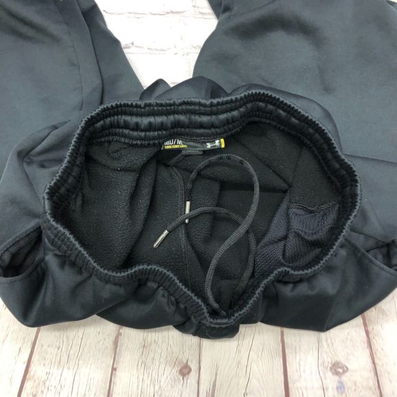 Under Armour Men Active Pants Sweatpants Size Medium Black B229 -30 - Picture 11 of 16
